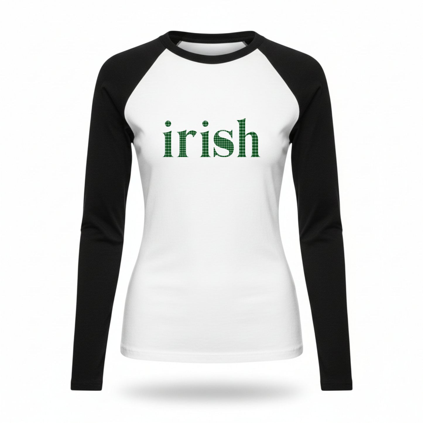 Irish Gingham Fitted Long Sleeve