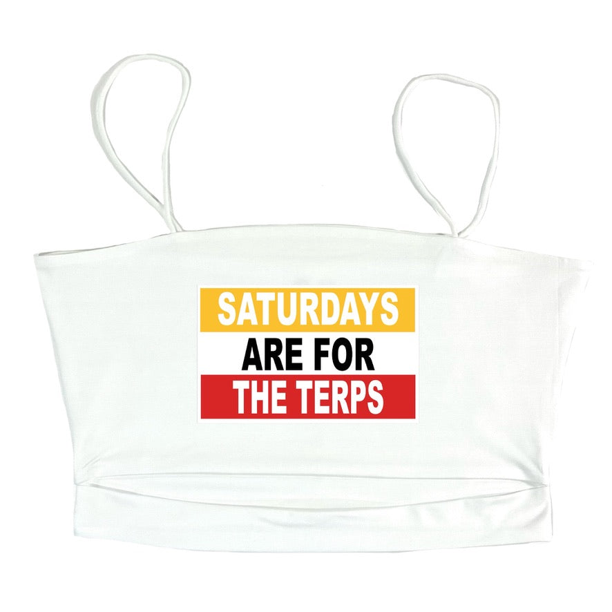 Saturdays Slit Crop Top