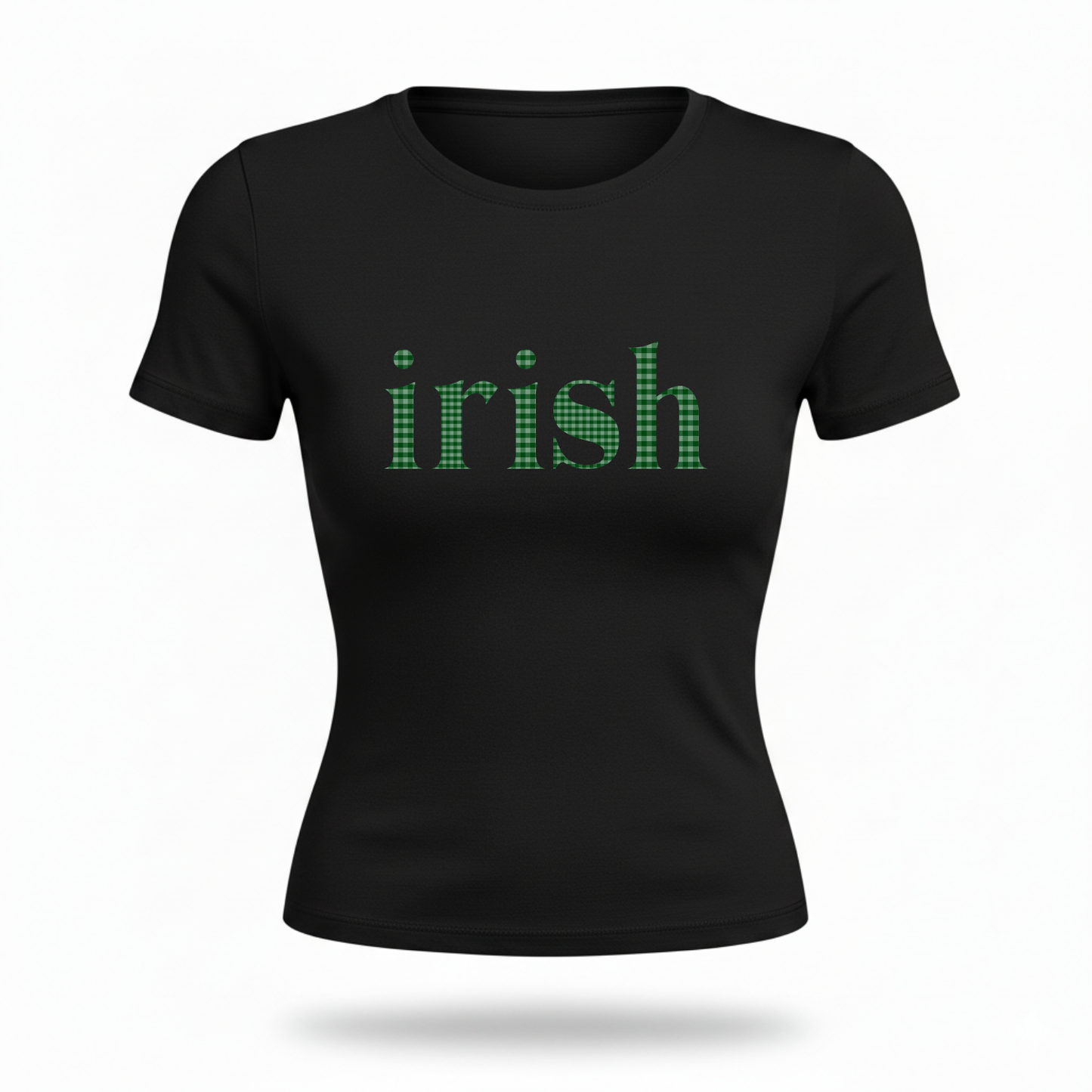 Irish Gingham Fitted Tee