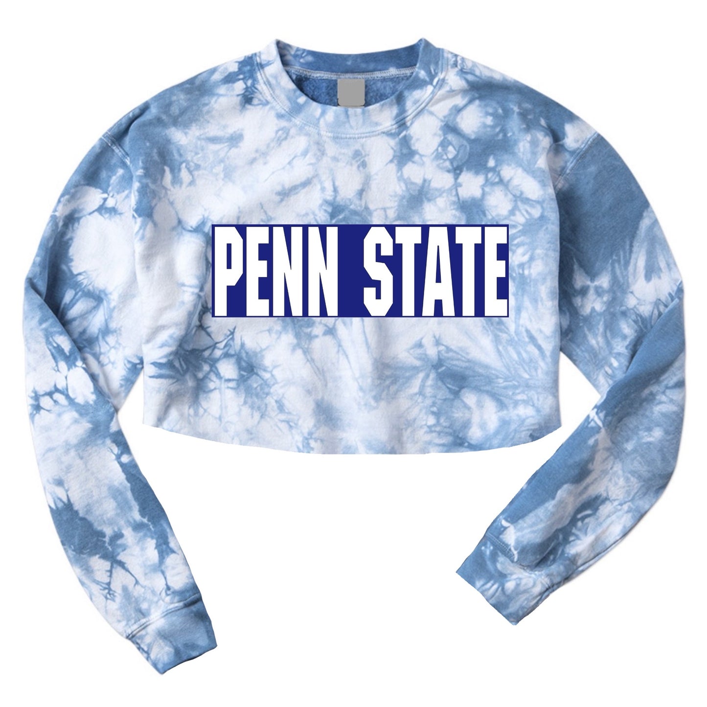 Bold Tie Dye Crop Crewneck