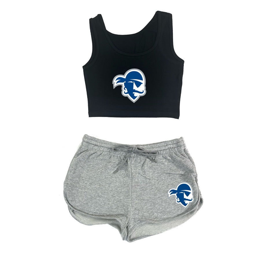 School Crop Tank & Shorts Set