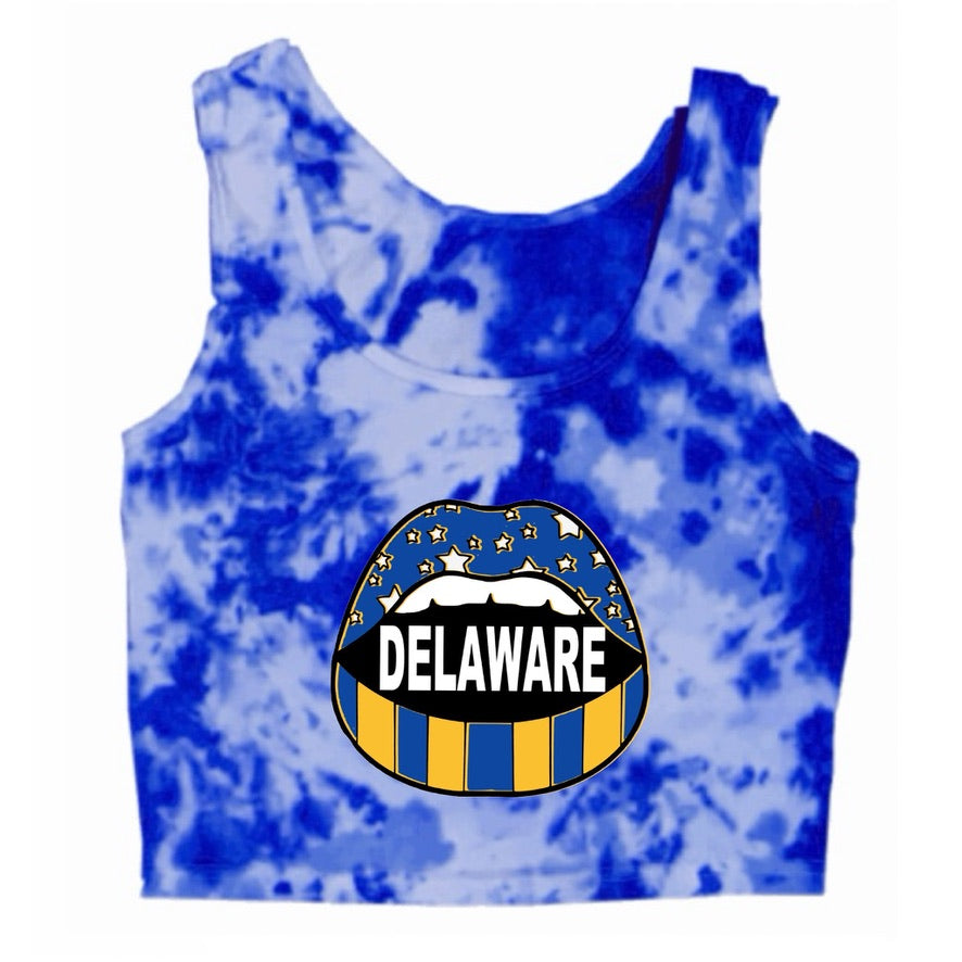 Open Mouth Tie Dye Crop Tank