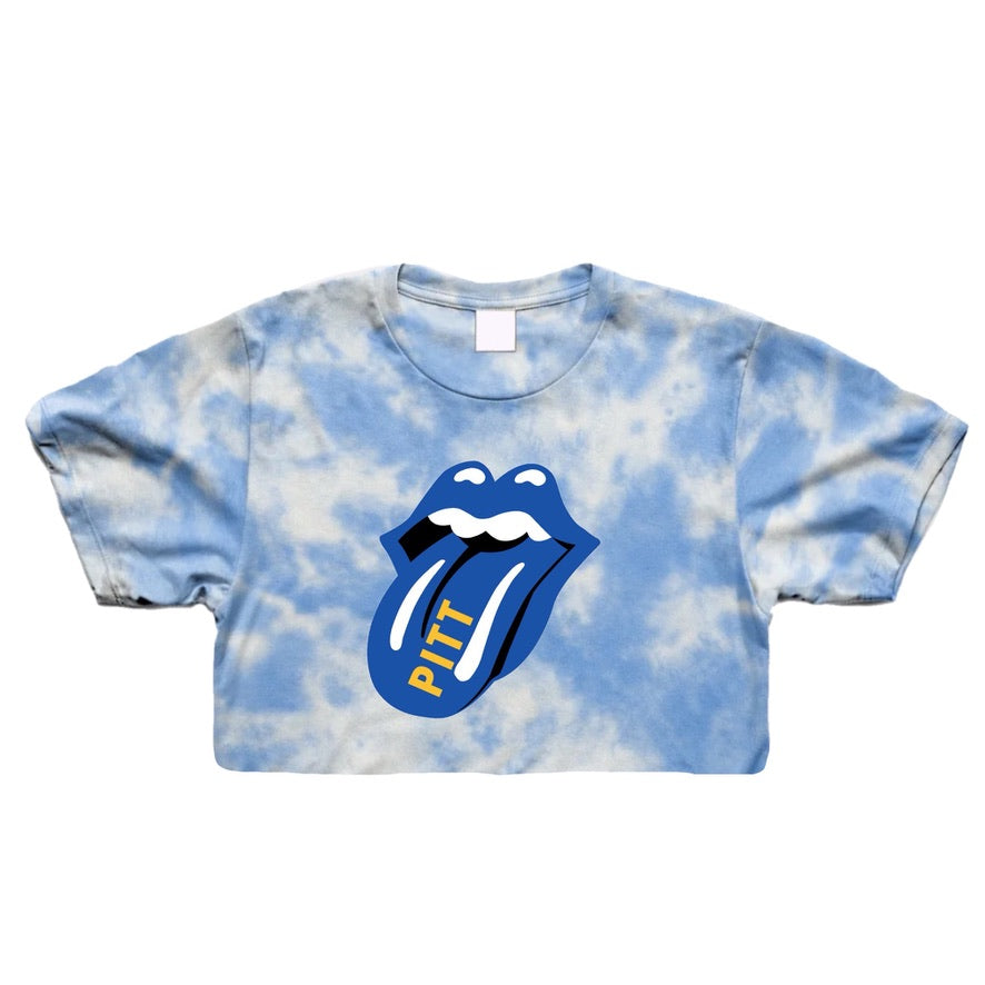 Tongue Tie Dye Crop Tee