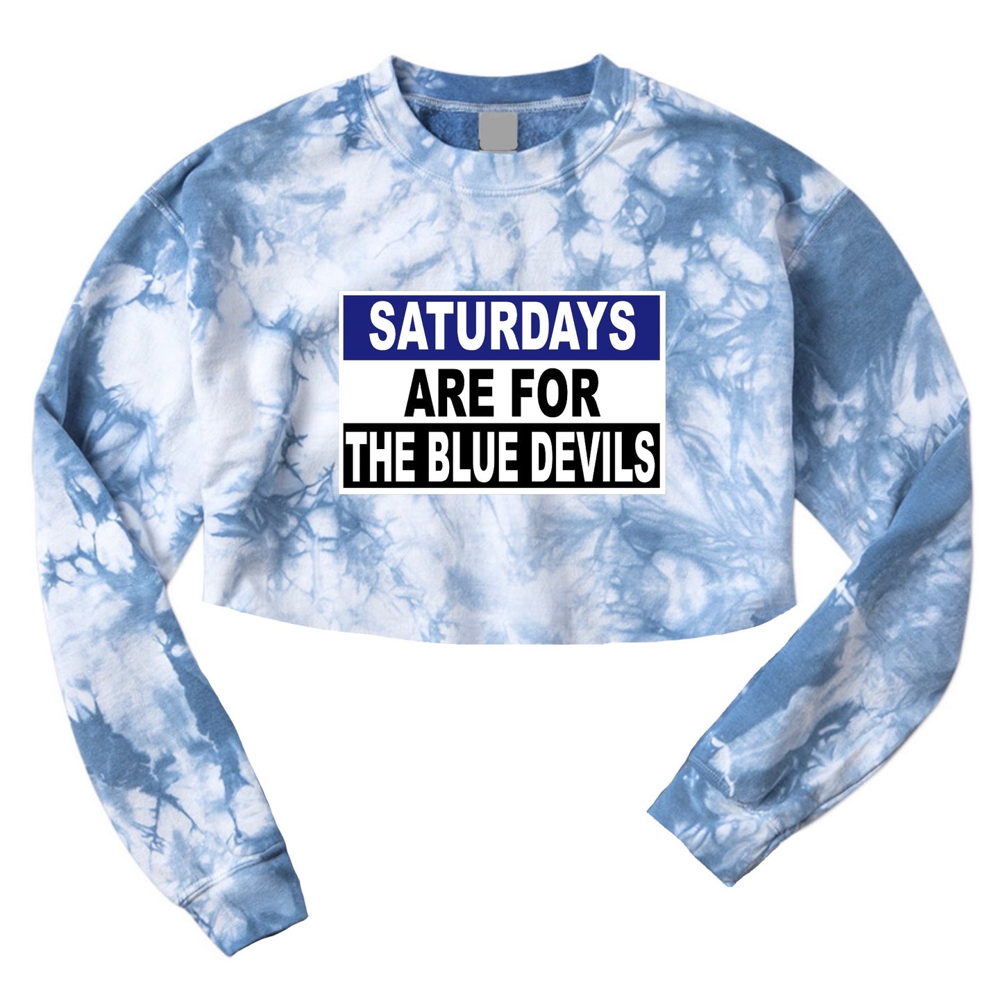 Saturdays Tie Dye Crop Crewneck
