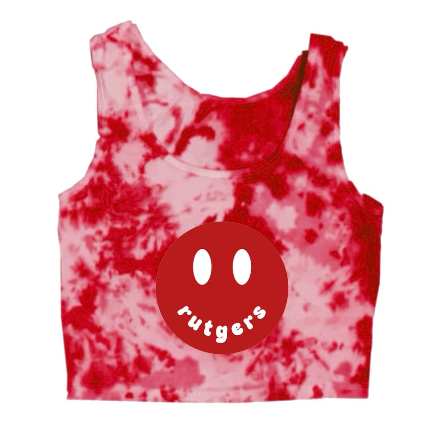 Happy Tie Dye Crop Tank