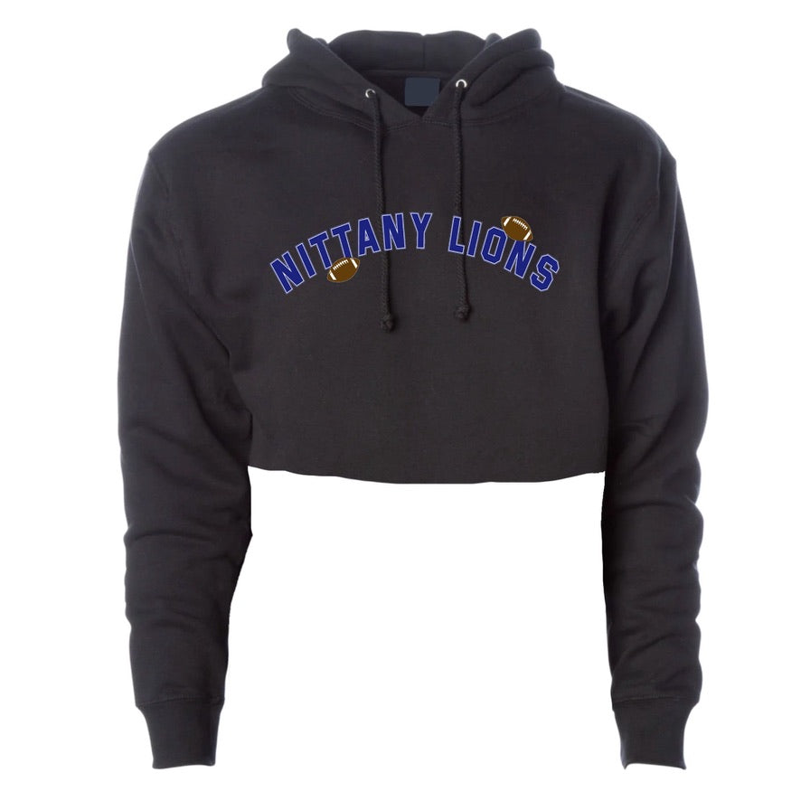Football Crop Hoodie