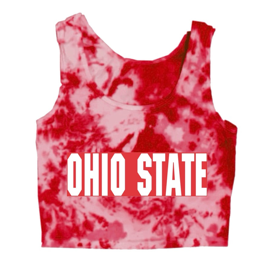 Bold Tie Dye Crop Tank