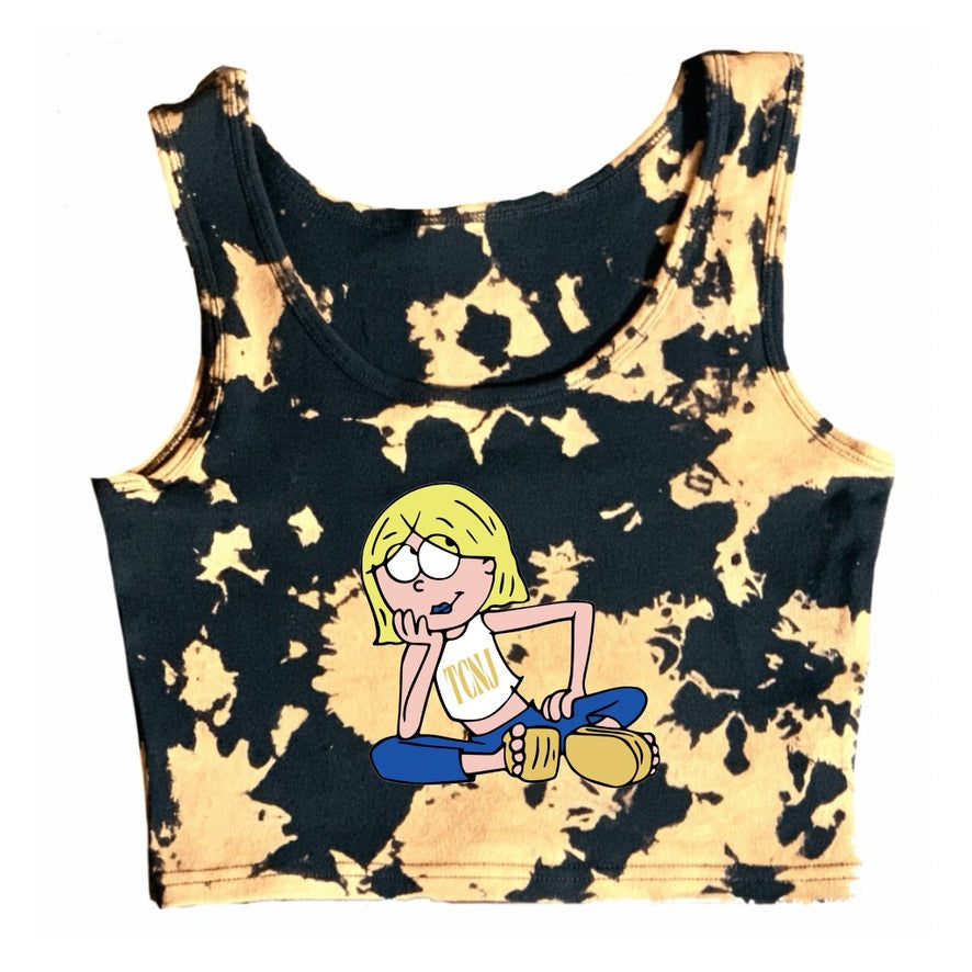 Lizzie Bleach Crop Tank