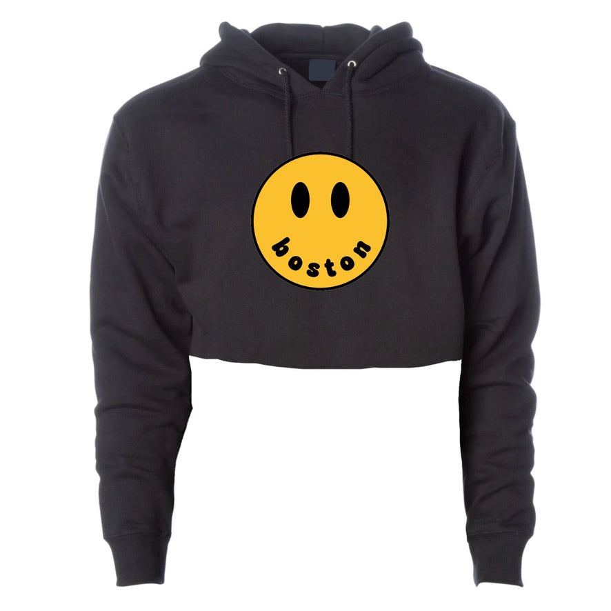 Smile Crop Hoodie