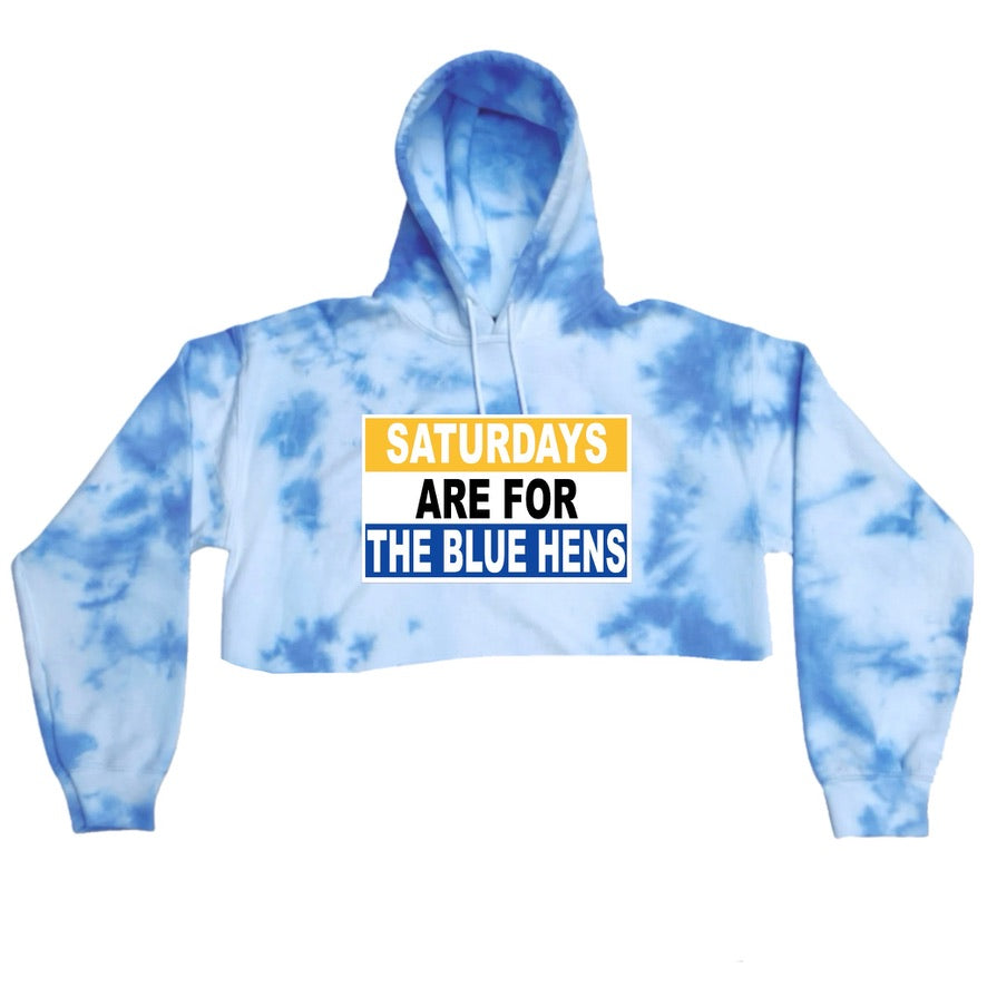 Saturdays Tie Dye Crop Hoodie
