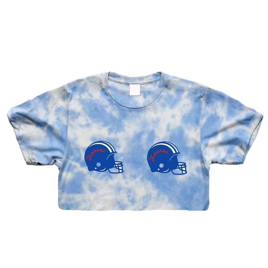 Helmet Tie Dye Crop Tee