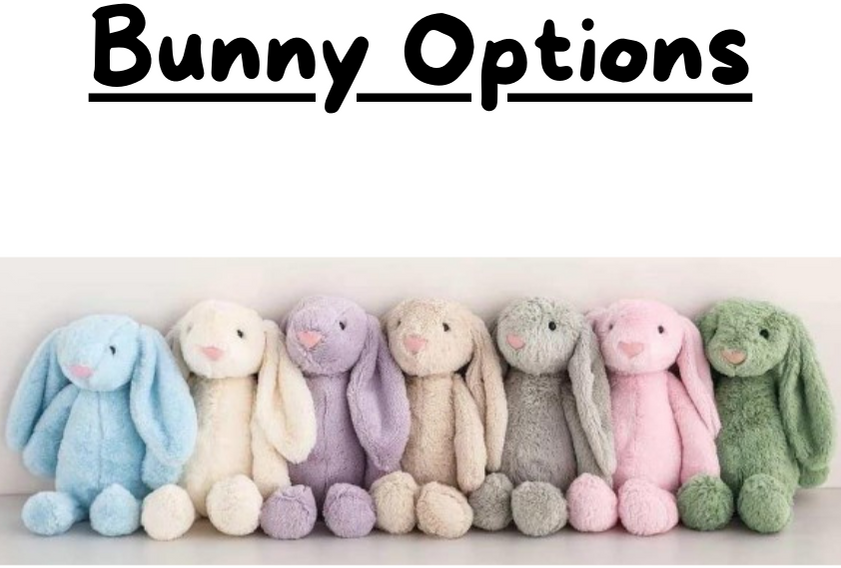 Easter Plush Bunnies-Embroidered