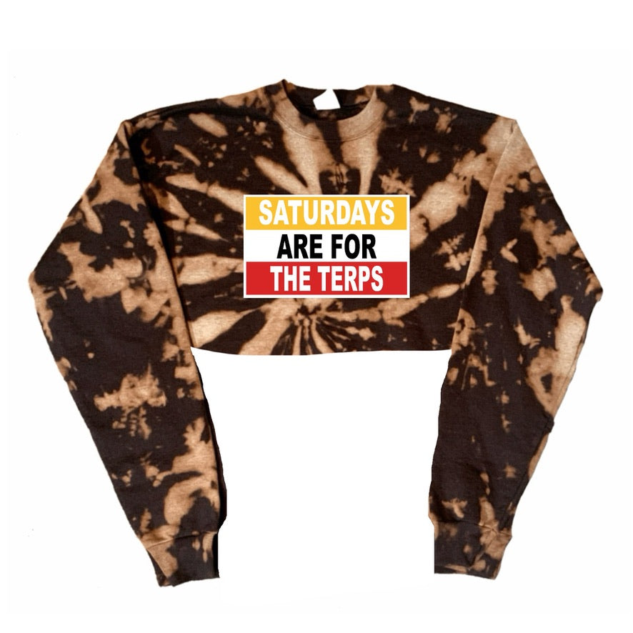 Saturdays Bleach Crop Crewneck