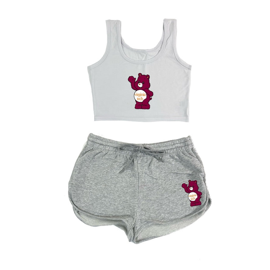 Bear Crop Tank & Shorts Set