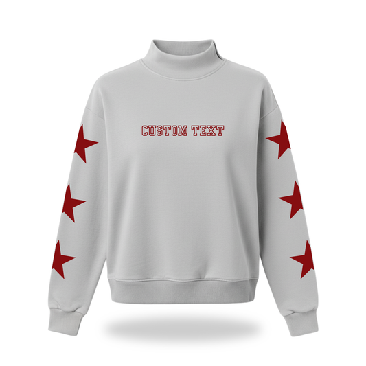 Yearbook Stars Mock Neck