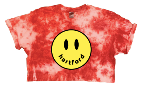 Smile Tie Dye Crop Tee