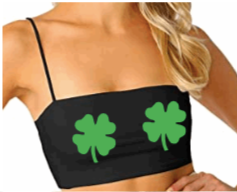 Shamrock Spaghetti Strap Crop Top