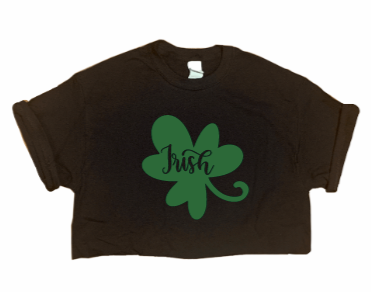Irish Clover Crop Tee