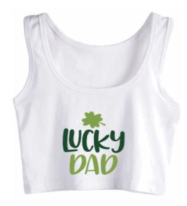 Lucky Dad Crop Tank