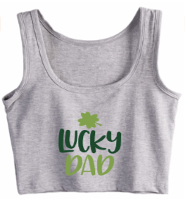 Lucky Dad Crop Tank