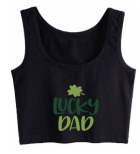 Lucky Dad Crop Tank