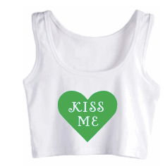 Kiss Me Heart Crop Tank