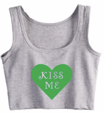 Kiss Me Heart Crop Tank