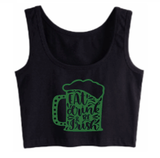 Eat Drink & Be Irish Crop Tank
