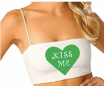 Kiss Me Heart Spaghetti Strap Crop Top