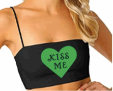 Kiss Me Heart Spaghetti Strap Crop Top