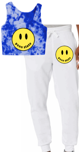 Drew Inspired Tie Dye Crop Tank/Joggers Set