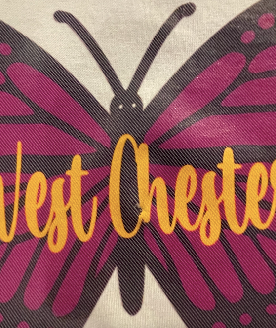West Chester Butterfly Crop Tee