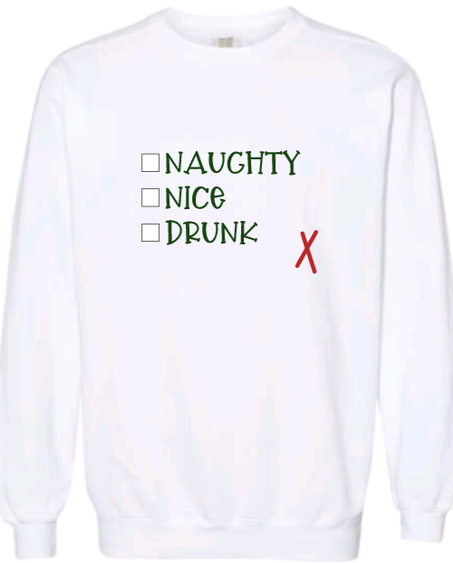 Naughty Nice Drunk Crewneck