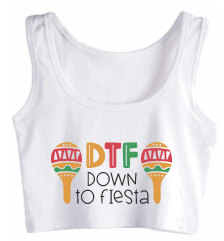 Down to Fiesta Crop Tank