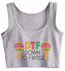 Down to Fiesta Crop Tank