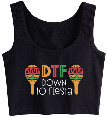 Down to Fiesta Crop Tank