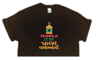 Tequila is my spirit animal Crop Tee