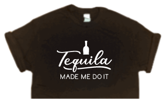 Tequila made me do it Crop Tee
