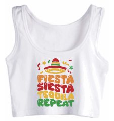 Fiesta Siesta Tequila Crop Tank