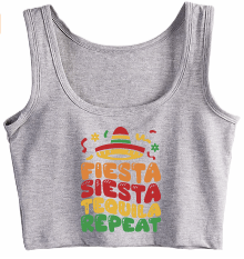 Fiesta Siesta Tequila Crop Tank