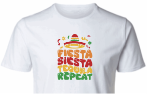 Fiesta Siesta Tequila Crop Tee