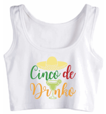 Cinco de Drinko Crop Tank