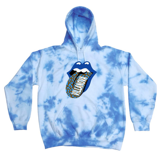 Cheetah Tongue Tie Dye Hoodie