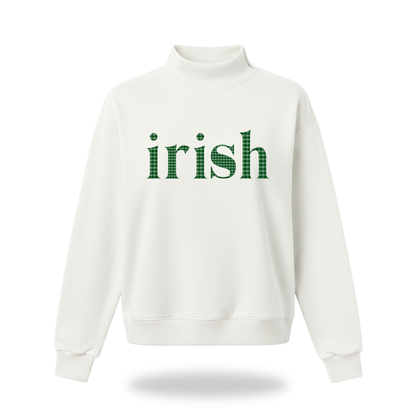 Irish Gingham Mock Neck