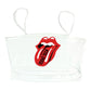 Tongue Slit Crop Top