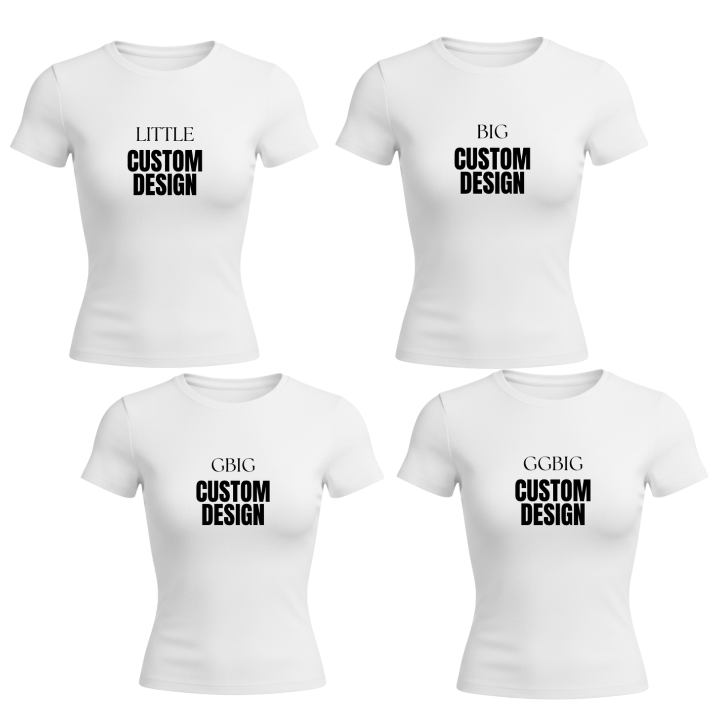 Big/Little Custom Fitted Tee