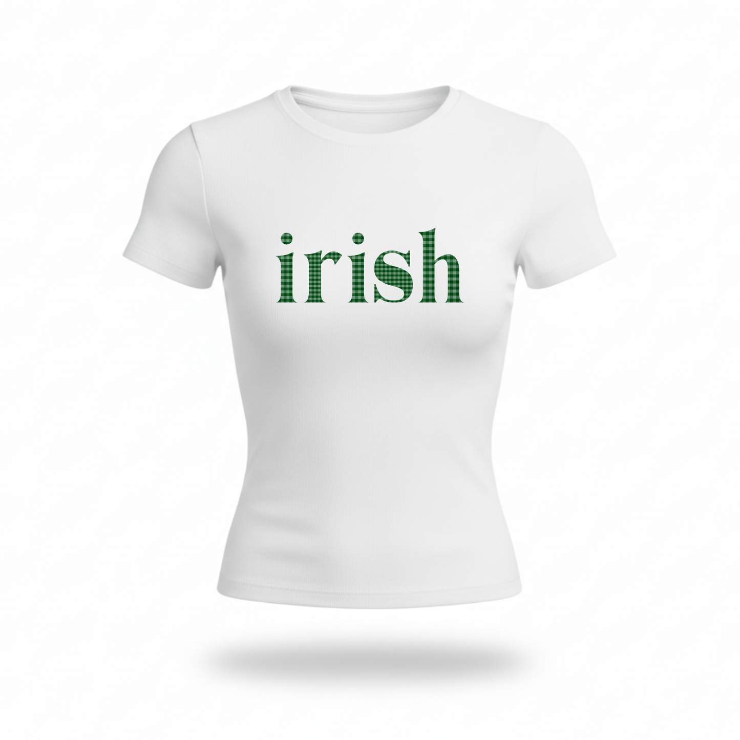 Irish Gingham Fitted Tee