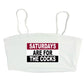 Saturday Spaghetti Strap Crop Top