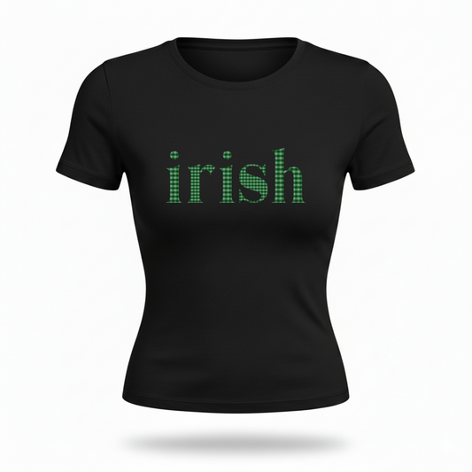 Irish Gingham Fitted Tee