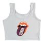Cheetah Tongue Crop Tank